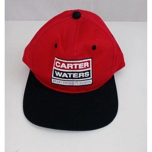 Carter Waters Epoxy Products Division Red & Black Snapback Baseball Cap
